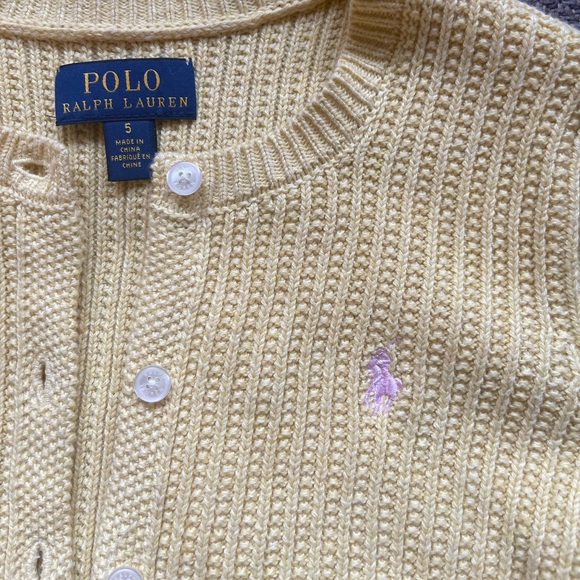 Ralph Lauren Girls Sweater - Size 5 - Picture 1 of 3